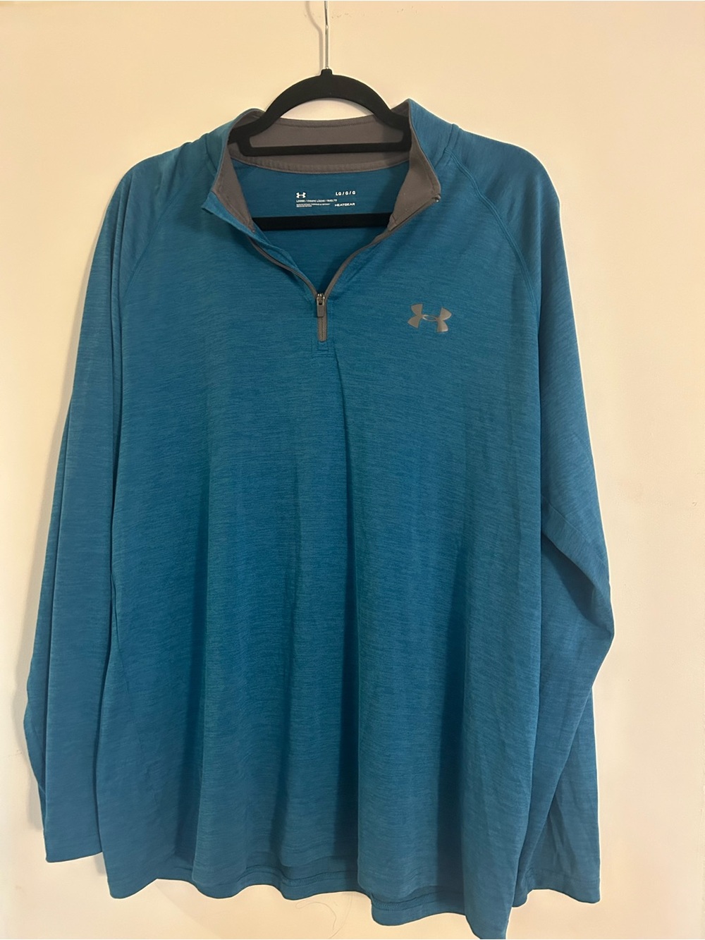 Under Armour Men's Teal Blue 1/4 Zip Lightweight Pullover